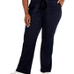 Anne Klein Women's Tie Front High Rise Jeans Blue Size 14W