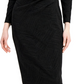 Anne Klein Women's Metallic Bodycon Dress Black Size 14