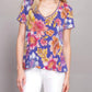 Johnny Was - The Janie Favorite Short Sleeve V-neck Swing Tee - Plus