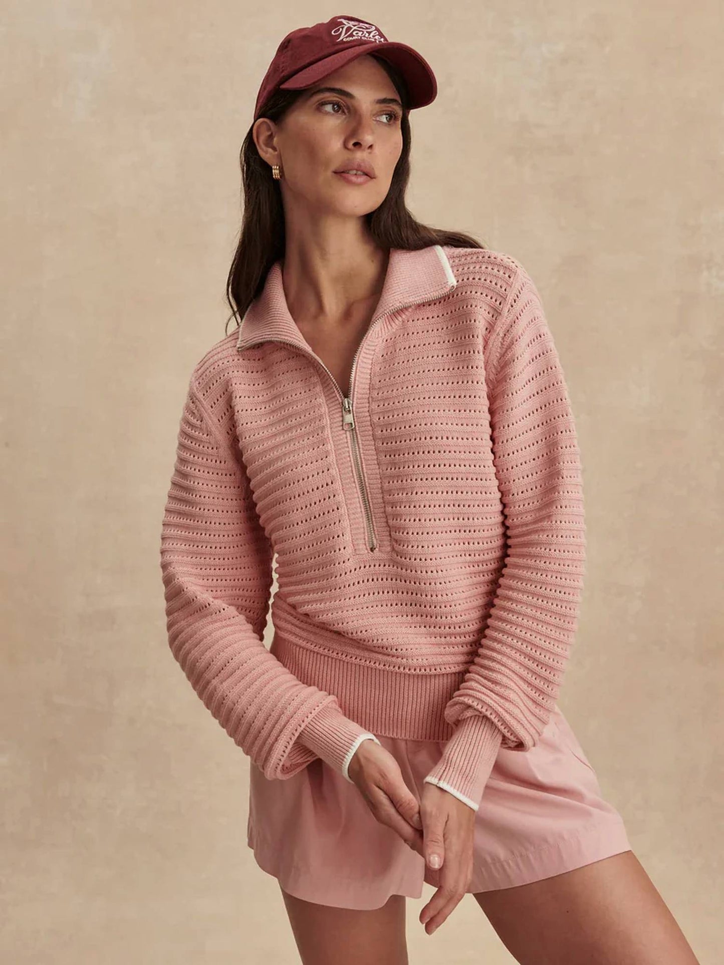 Varley - Morwenna Half-zip Knit Top