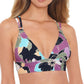 Salt + Cove Women's Juniors Printed Strappy Bikini Swim Top