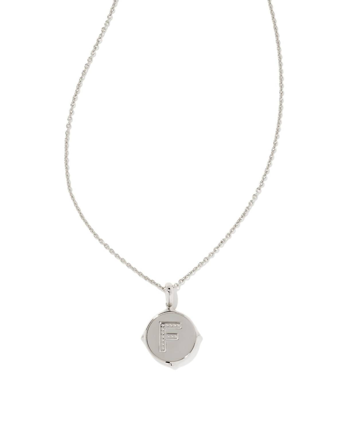 Kendra Scott - Letter F Disc Reversable Pendant Necklace