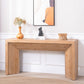 62" Modern Rustic Console Table – Solid-Look Engineered Wood Entryway Table