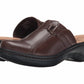 Clarks - Women Hayla Marina Leather Mules Slip On Shoes