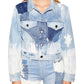 Frame - CROPPED PATCHWORK JACKET