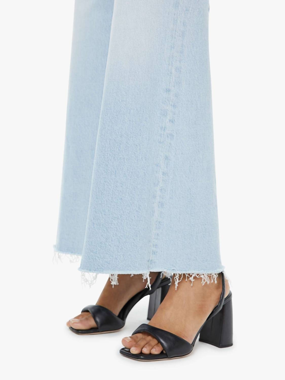 Mother - Lil Hustler Roller Fray Wide Leg Jeans