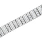 14K White Gold 4 7/8 cttw Baguette & Round Brilliant-Cut Diamond Channel- & Prong-Set Tennis Bracelet (I-J Color, I1-I2 Clarity) - Size 7.25"