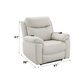 Chriki Beige Fabric Power Recliner with Lift, Heating, and Massage