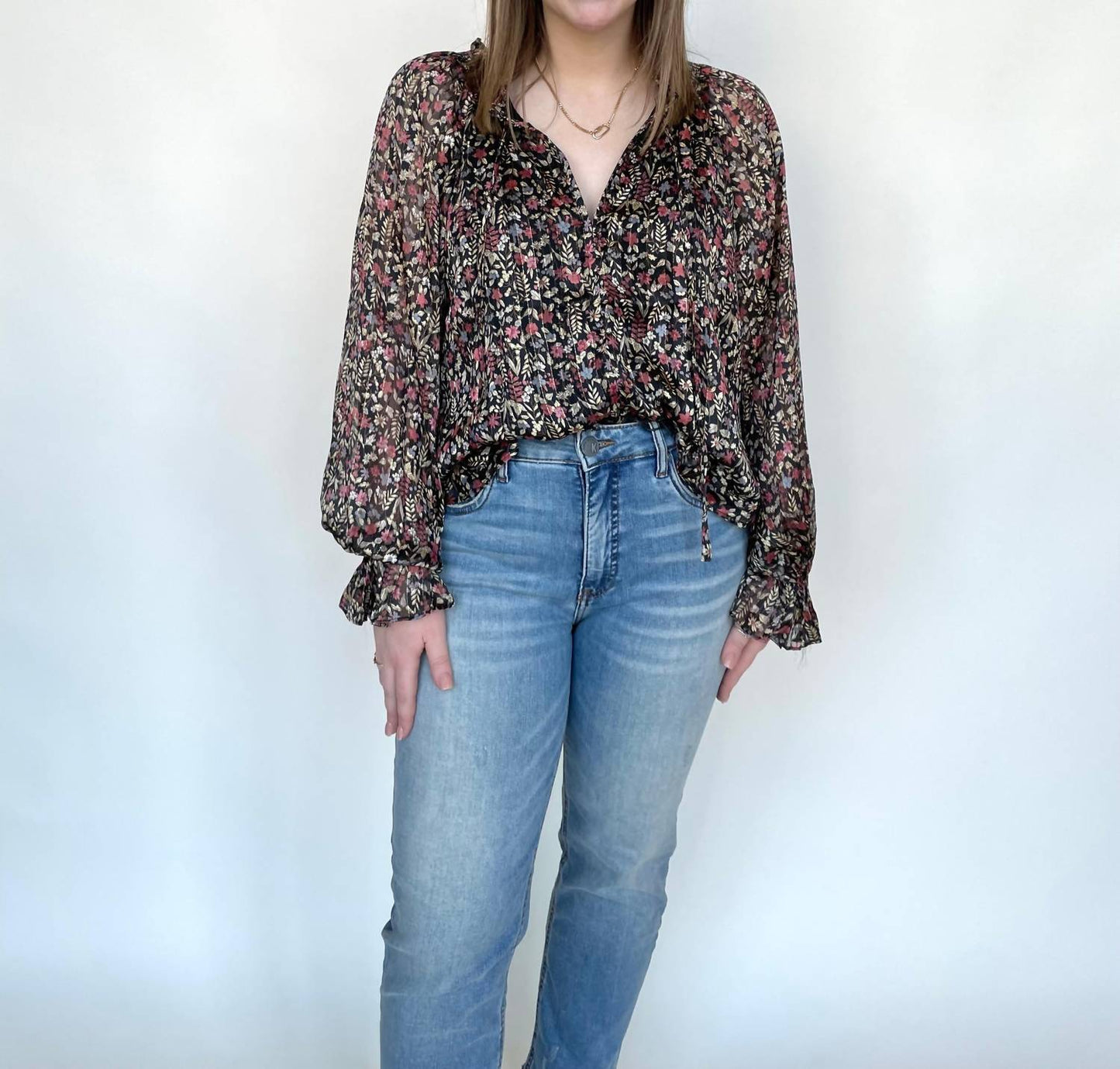 Buddylove - Harvest Flowers Long Sleeve Blouse