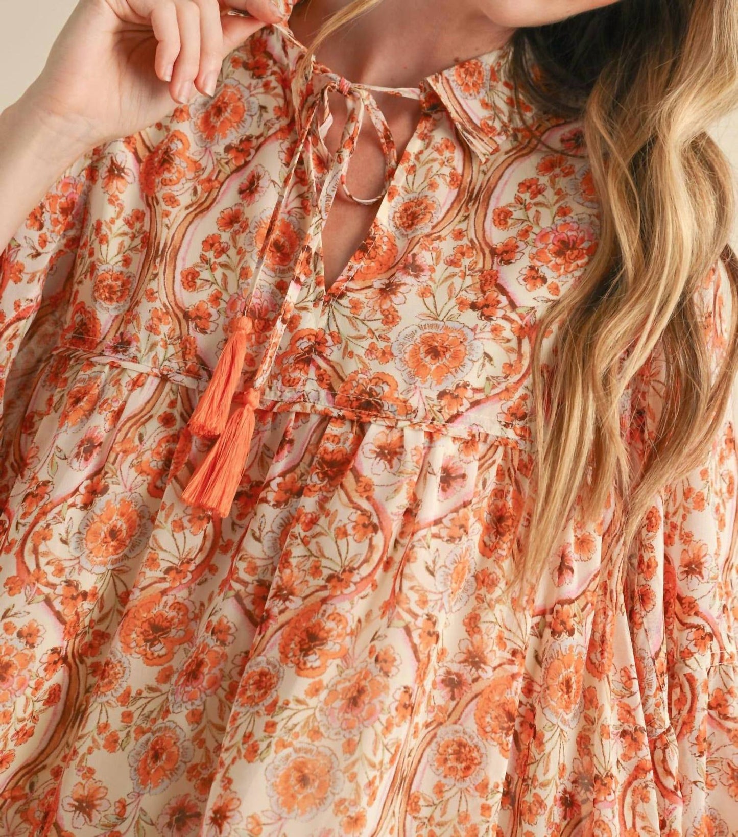 &Merci - Print Collared Top