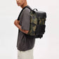 Coach - Unisex Track Backpack In Signature Canvas With Camo Print