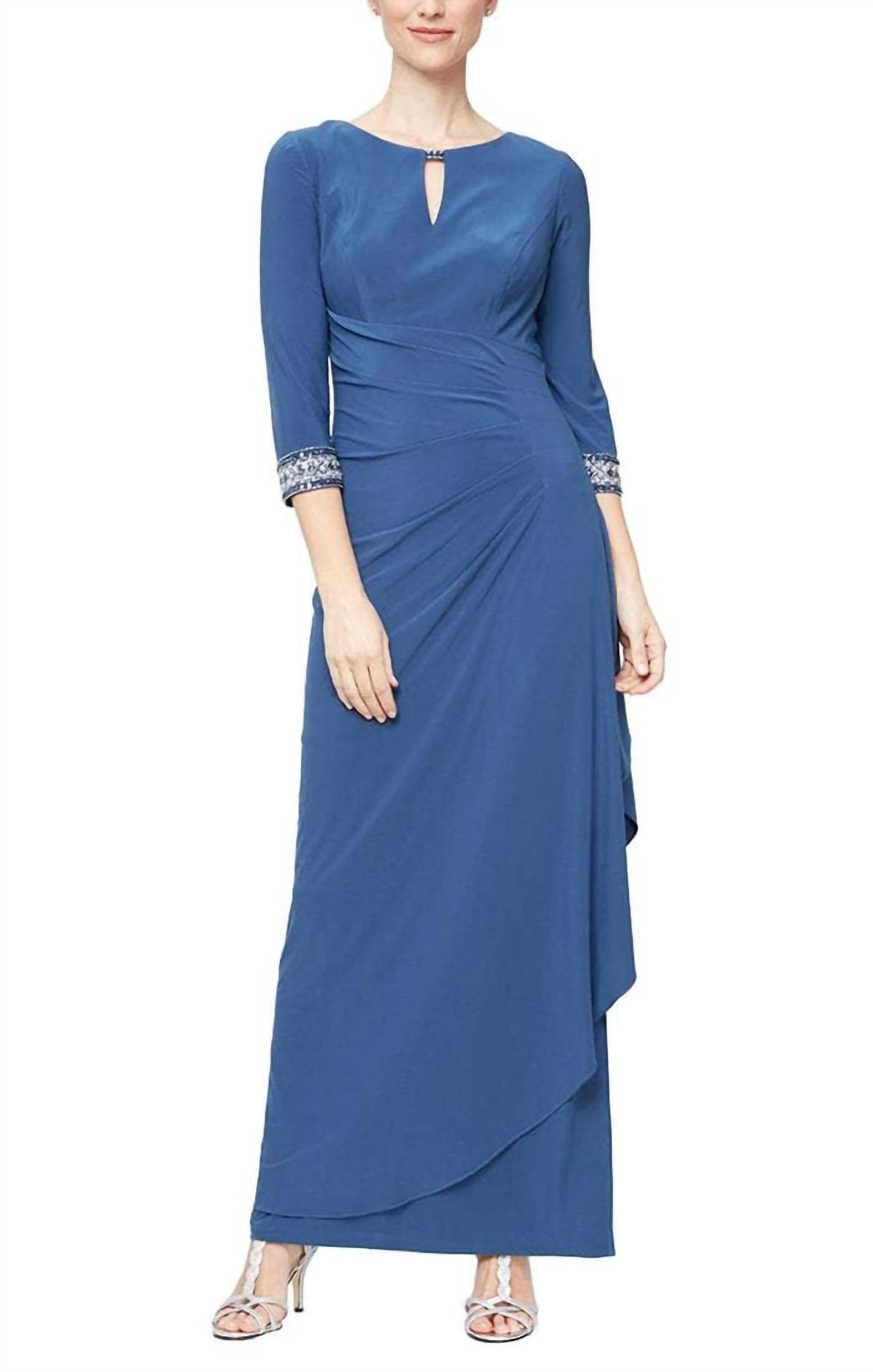 Alex Evenings - Quarter Sleeved Long Dress