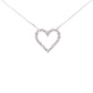 .25ct Diamond Heart Love Pendant Sterling Silver