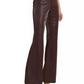 Alice + Olivia - Andrew Shiny Vegan Leather Bootcut Slim Pant