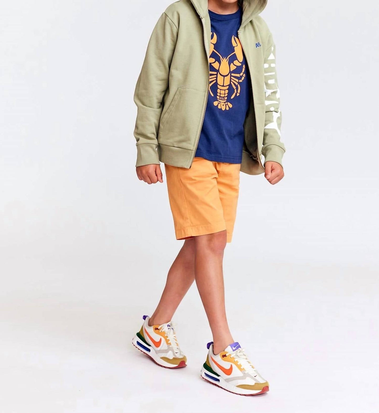 Ao76 - Kids Norman Full Zip Requin Hoodie
