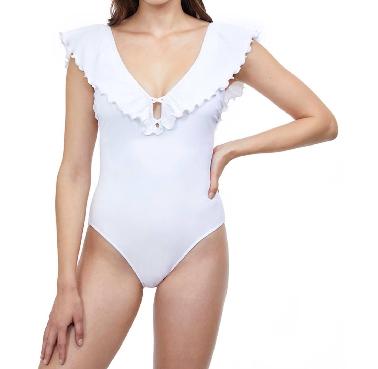 Profile By Gottex - Deep V-Neck One Piece Swimsuit
