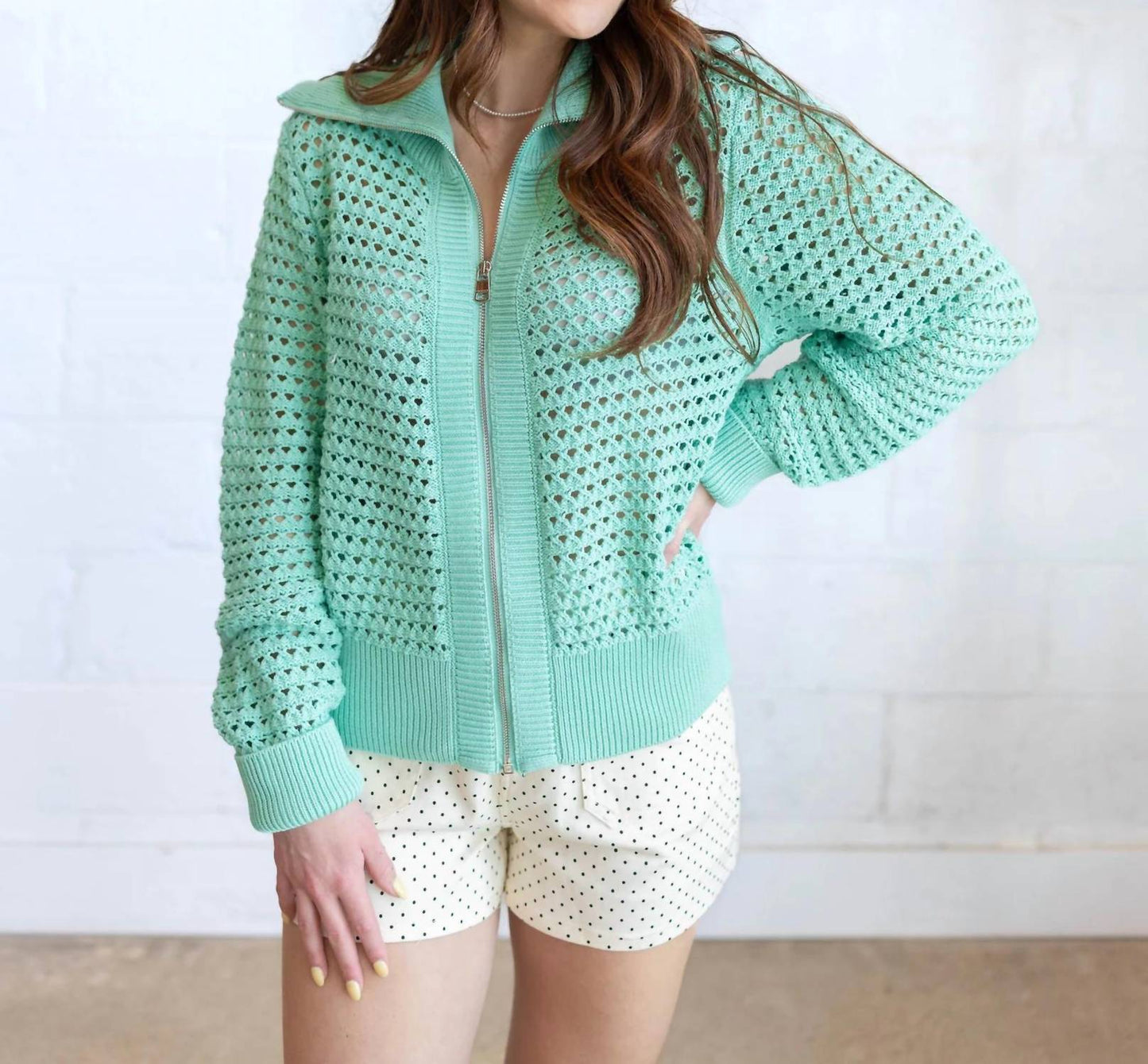 Varley - Eloise Full Zip Knit Sweatshirt