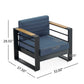 Giovanna Club Chair Set With Aluminum Frame