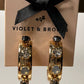 Violet & Brooks - Women's Camille Crystal Thick Hoop Earrings