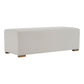 Simple Long Ottoman For Living Room - White