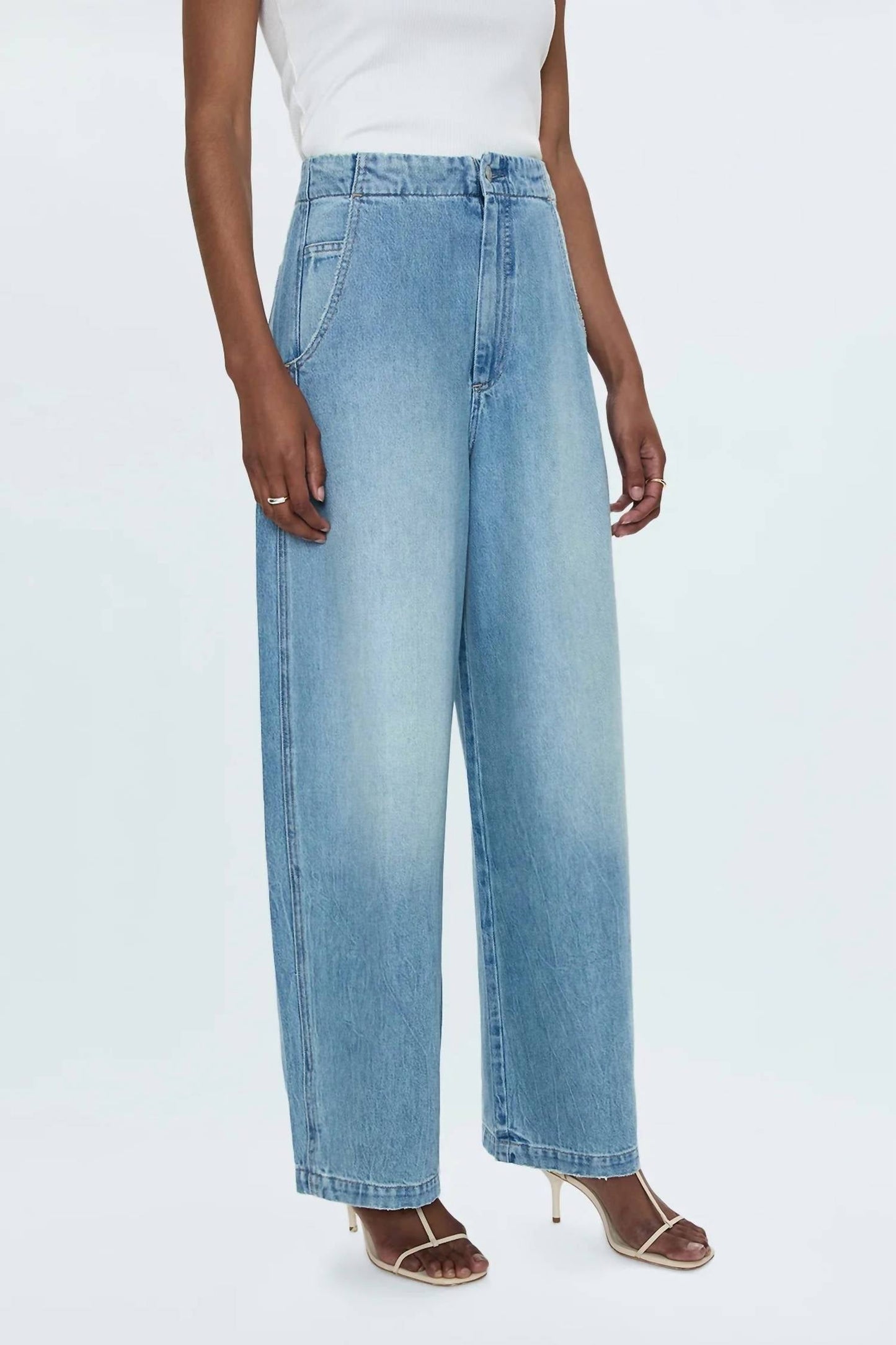 Pistola - Lottie High Rise Relaxed Bowed Jeans