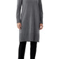 Eileen Fisher Turtleneck Long Sleeve Wool Sweater Dress in Ash, Size Small