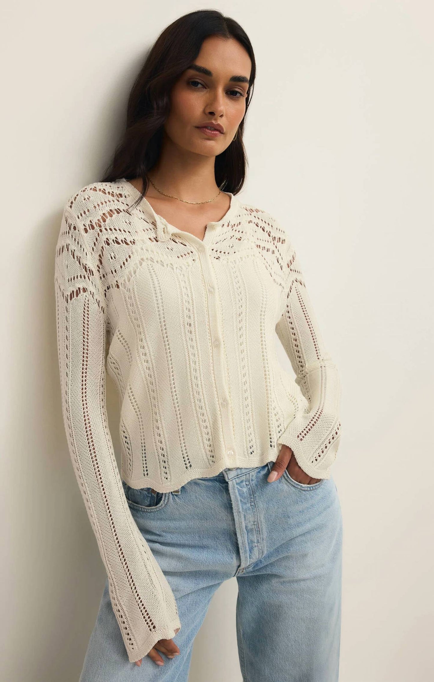 Z Supply - Alycia Crochet Sweater