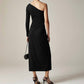 J.Crew - One-shoulder Dress In Jersey Crepe