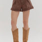 Entro - Colored Denim Shorts