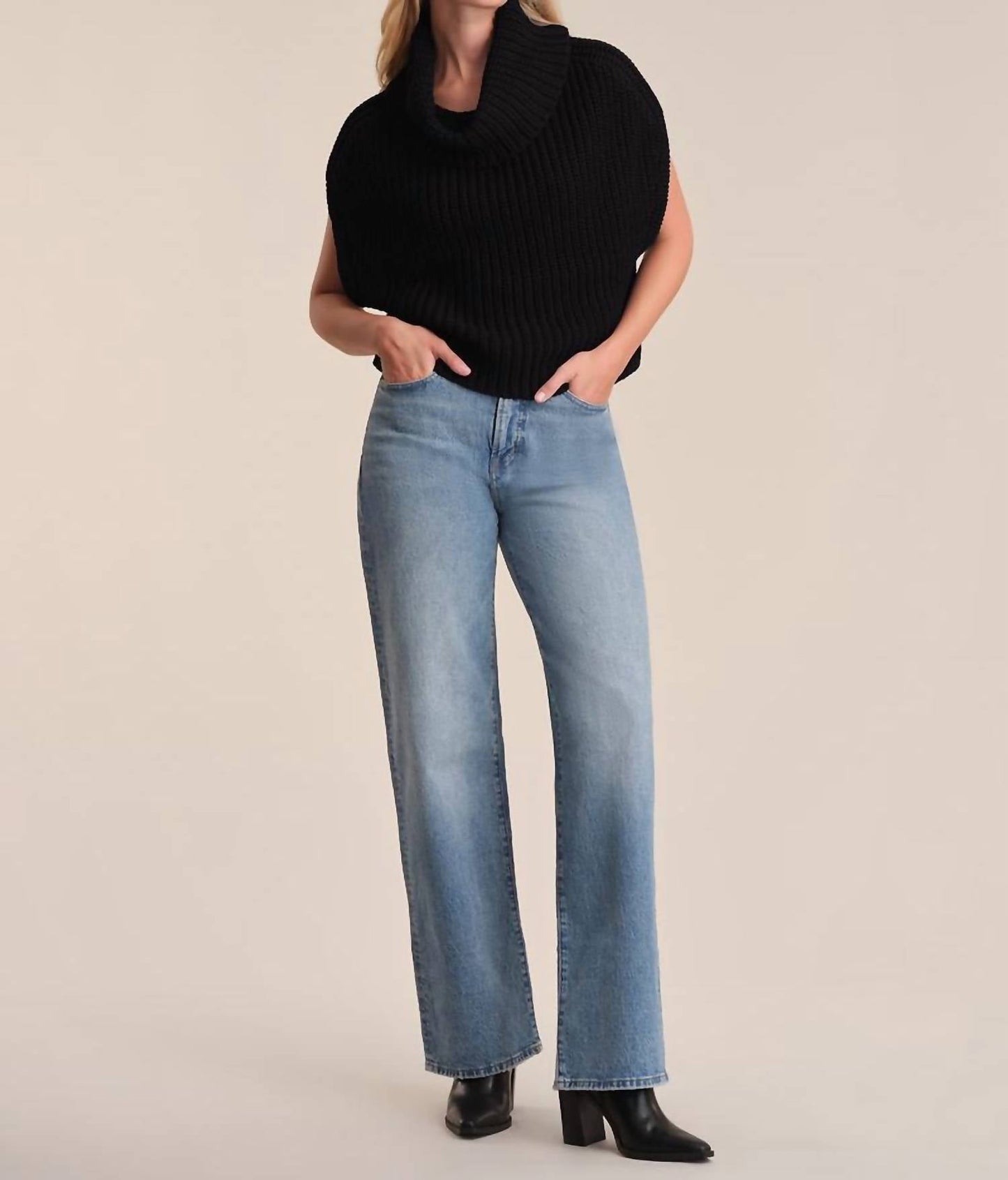 525 America - Cate Sleeveless Turtleneck Sweater