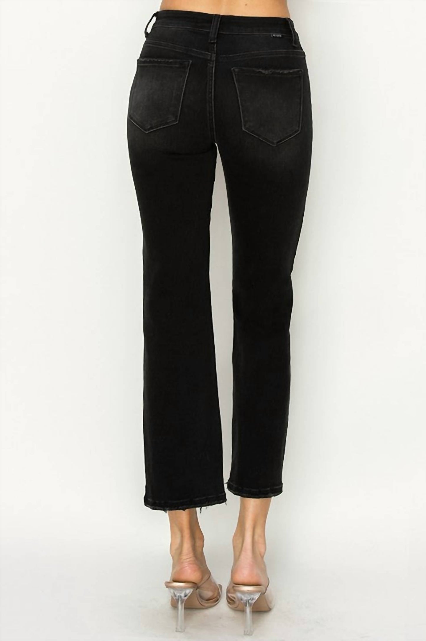 Risen - Zella Mid Rise Straight Leg Jeans