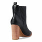Kaanas - Women's Perm Leather Cowboy Ankle Boot