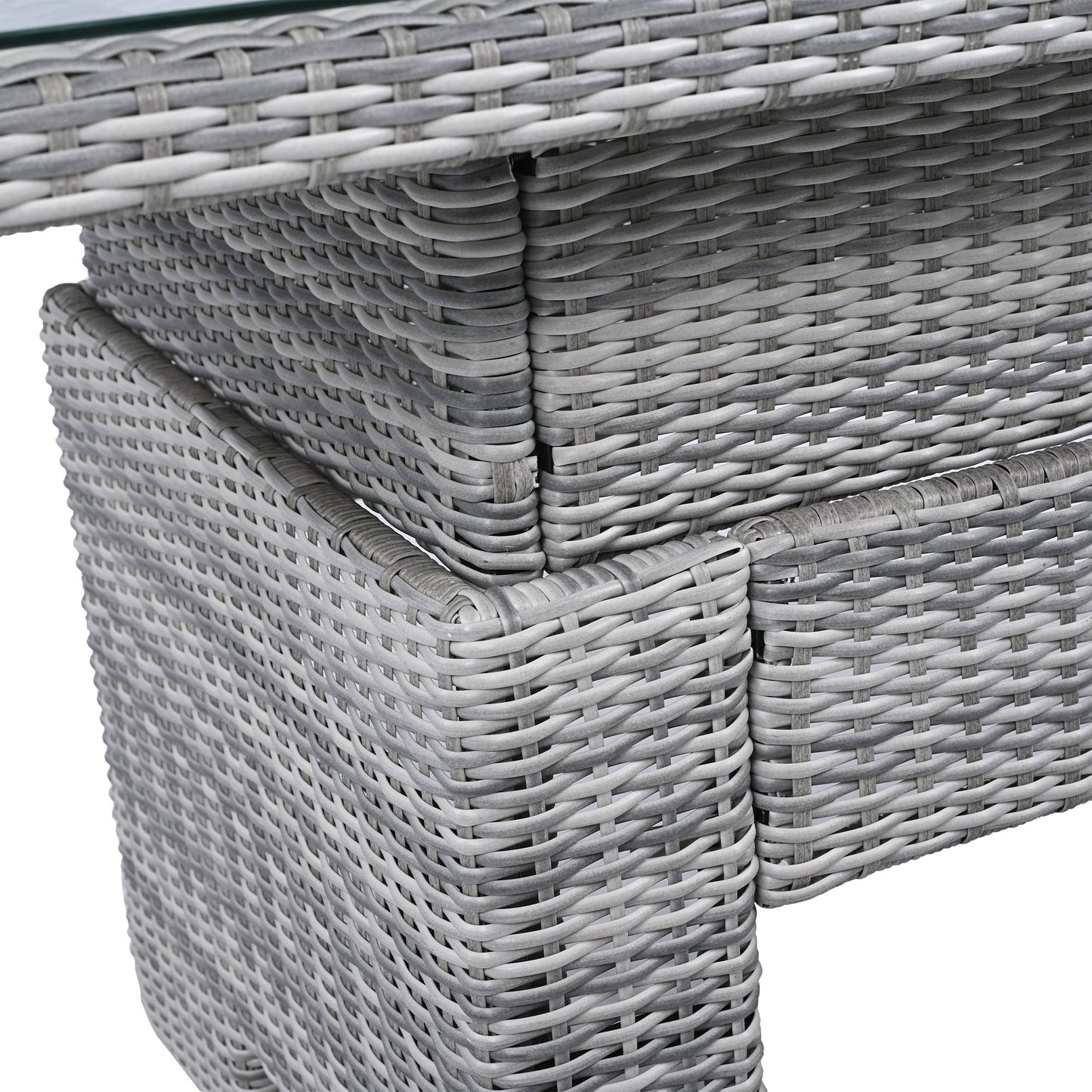 Outdoor Furniture Set Patio Rattan with Recliners and Tables