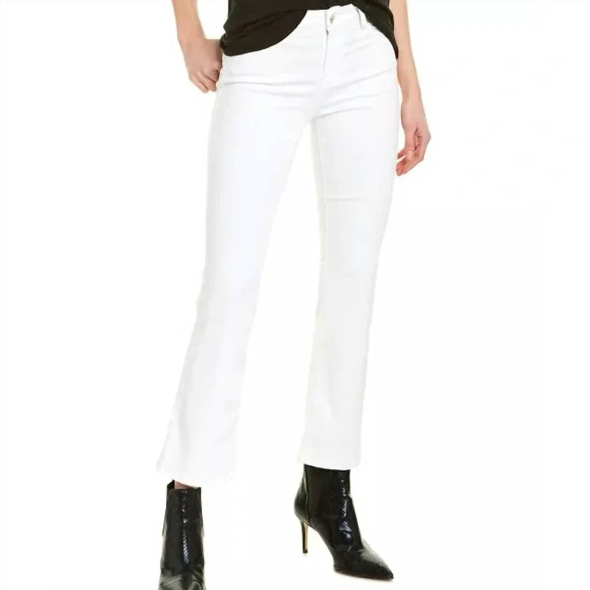 Frame - Denim Braid Waistband Le Crop Mini Boot Jean