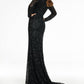 Ashleylauren - Off The Shoulder Sequin Gown