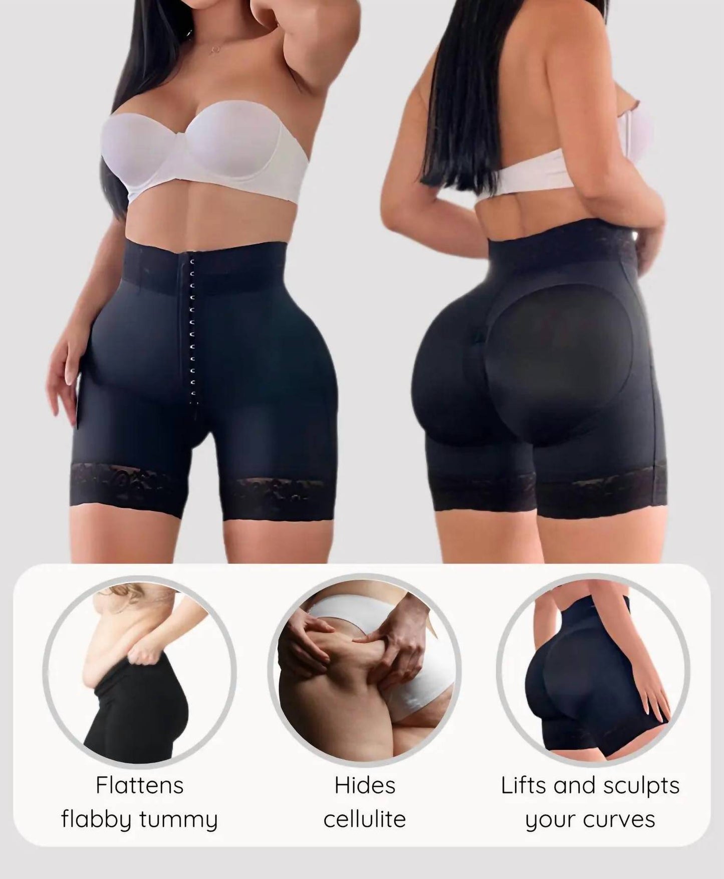 Siluets - High Waist Tummy Control Shapewear Shorts