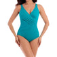 Miraclesuit - Amalfi Dd-cup Oceanus Underwire Surplice One Piece Swimsuit