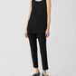 Eileen Fisher - Silk Georgette Crepe Bateau Neck Tank Top