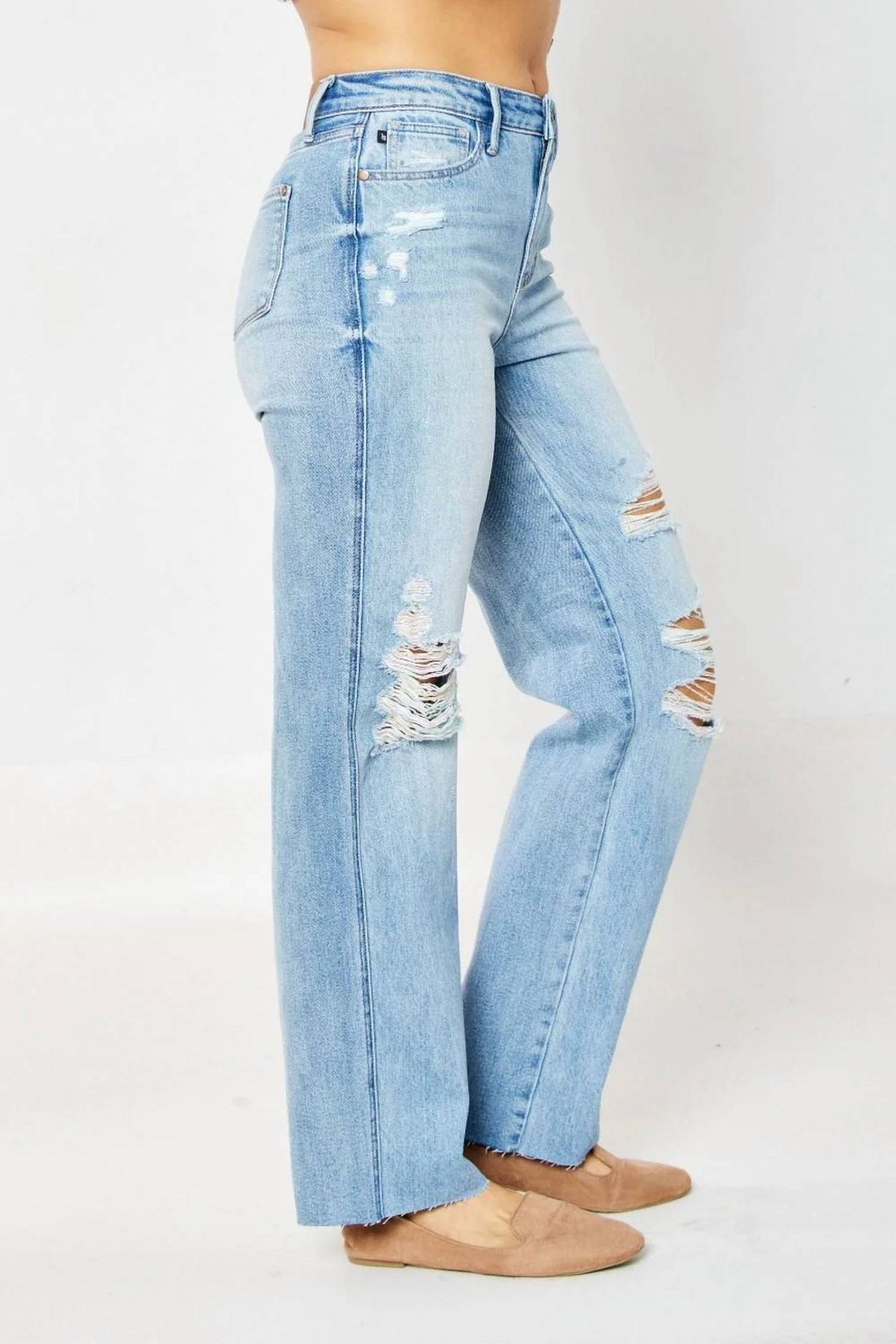 Judy Blue - Rigid Magic 90's Destroy Straight Jean