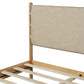 Premium Rubber Wood Platform Bed Frame, Queen Size with Headboard