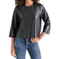 Steve Madden - Dee Faux-leather Top