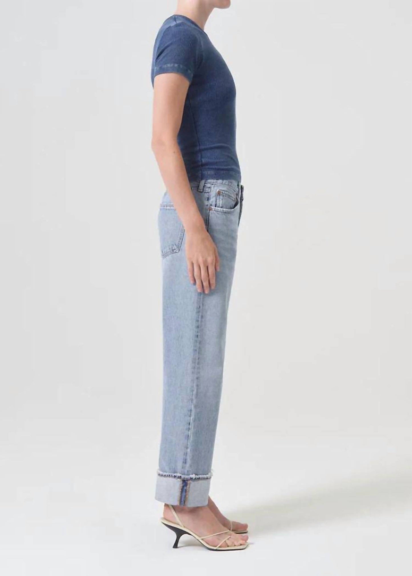 Agolde - Fran Low Slung Easy Straight Pants