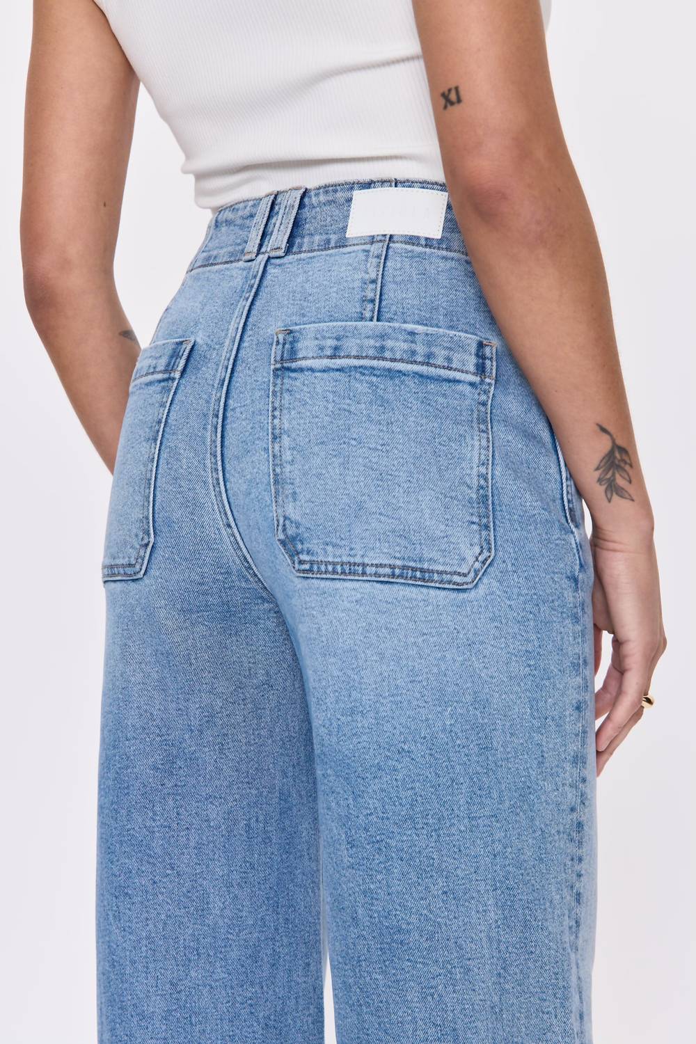 Pistola - Women's Lana High Rise Double Button Ultra Wide Leg Jeans