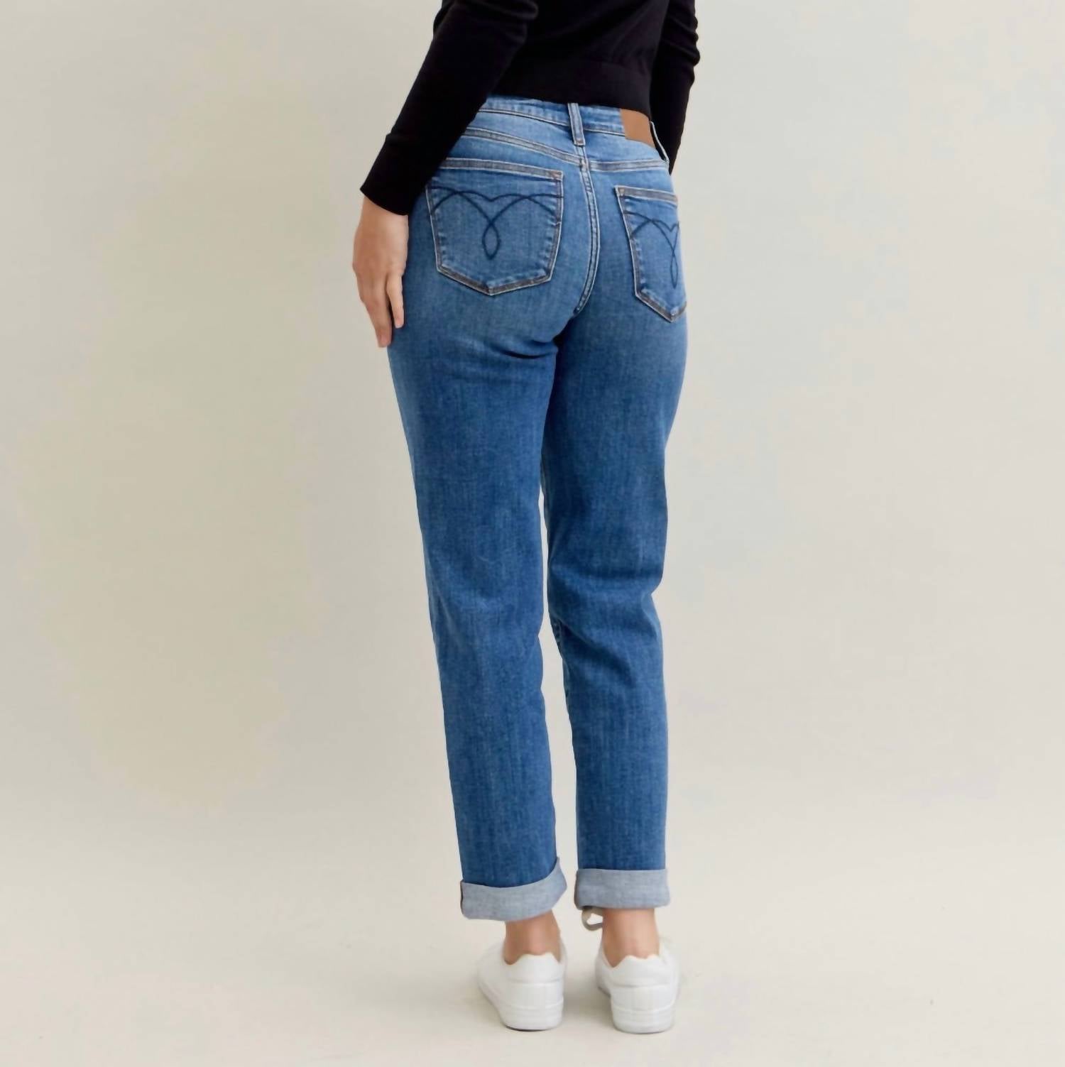 judy-blue-classic-cuffed-mid-rise-boyfriend-jeans
