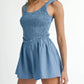 Mable - Ruched Short Romper