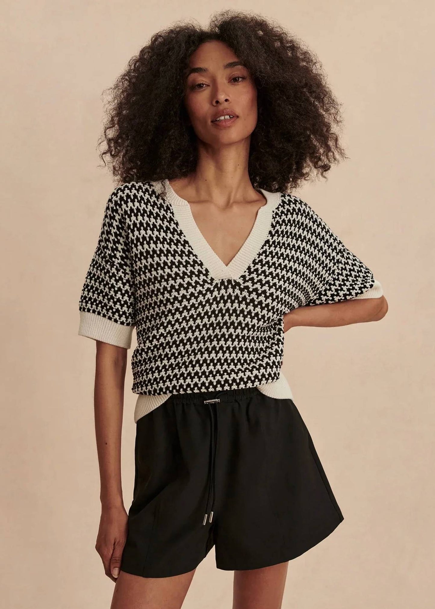 Varley - Dora V Neck Knit Top