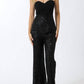 Aakaa - Isabelle Sequin Pants Detail Jumpsuit