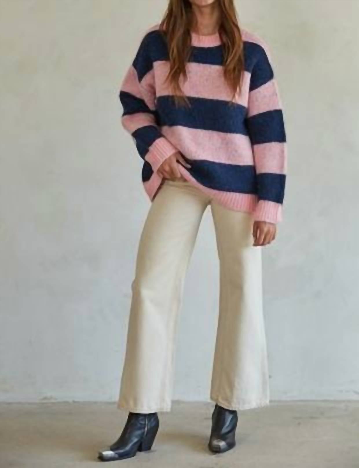 By Together - Stripe Crewneck Sweater