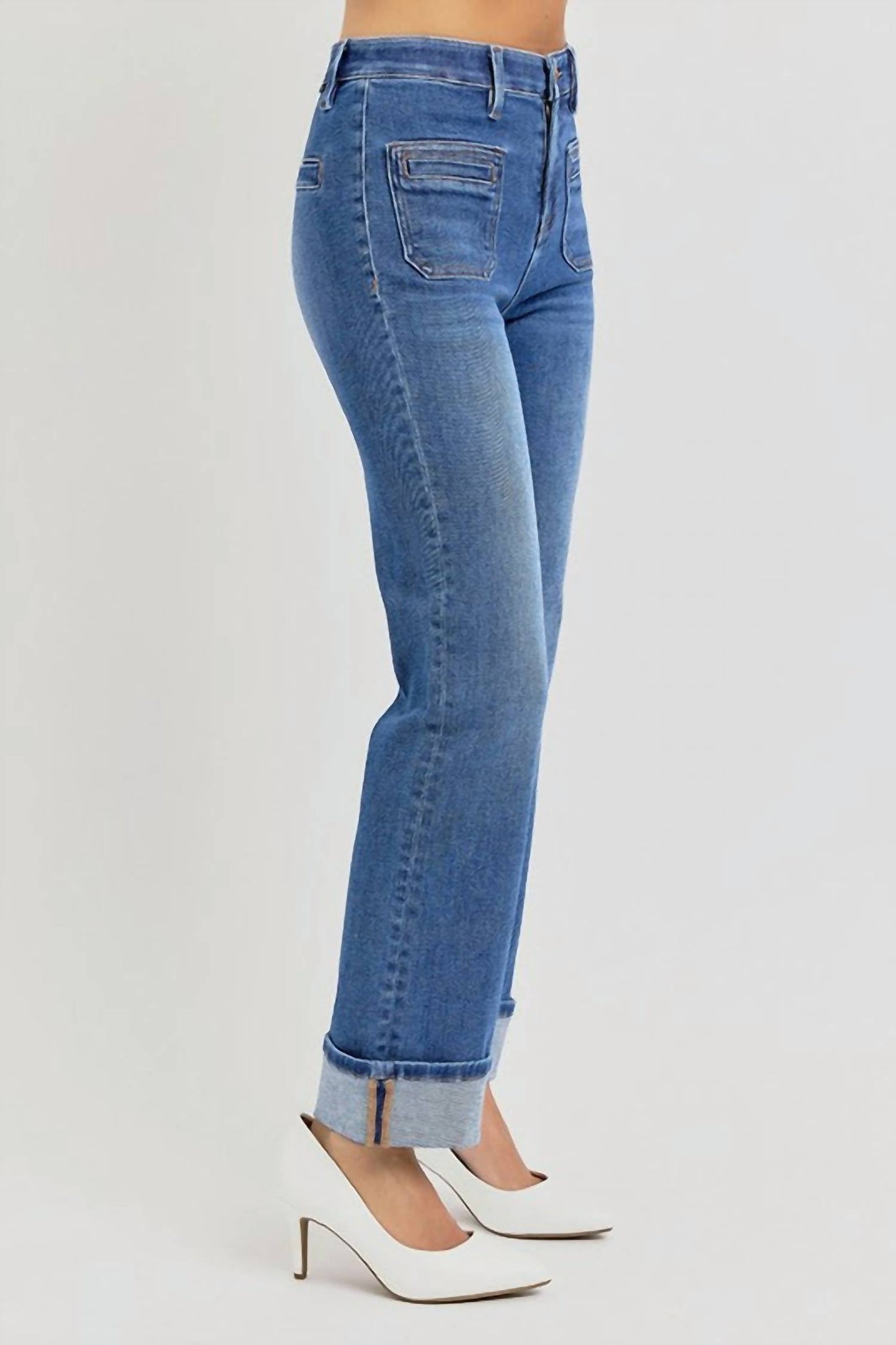 Risen - HR EB Ankle Front Patch Pocket Jeans