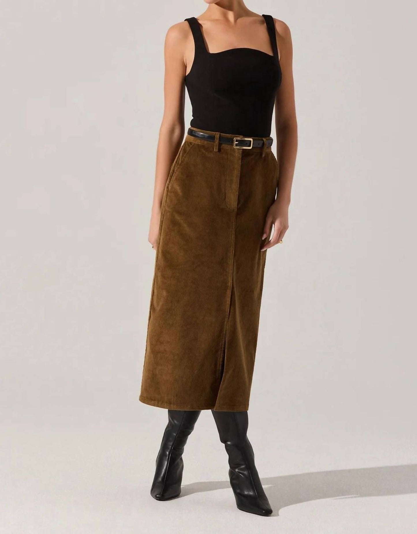 Astr - Kendal Curved Neck Bodysuit